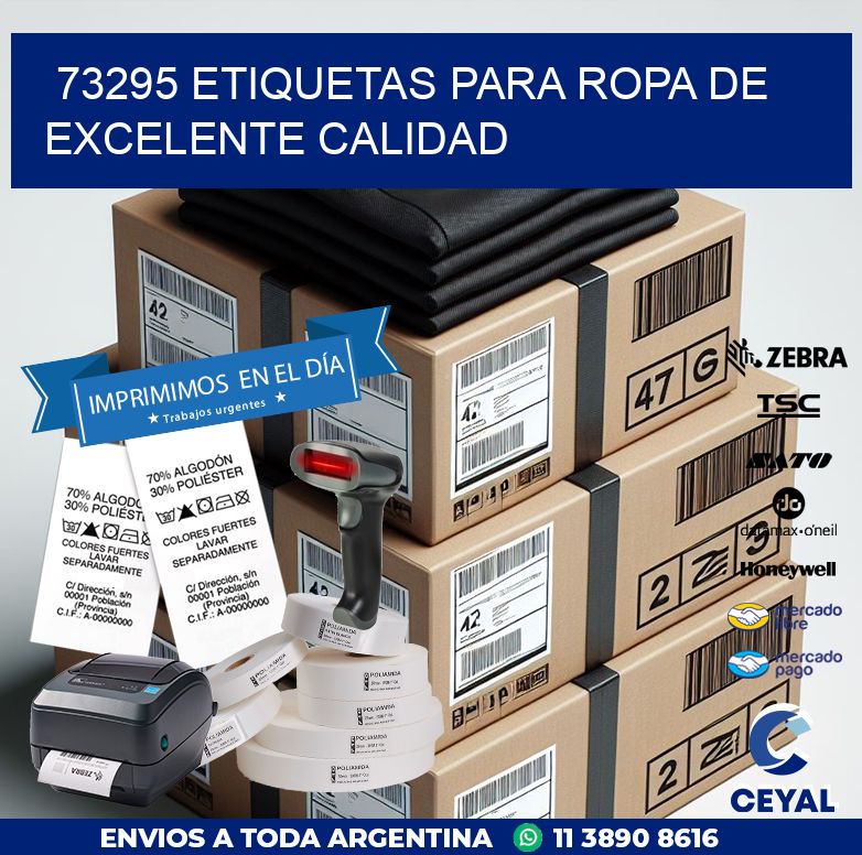 73295 ETIQUETAS PARA ROPA DE EXCELENTE CALIDAD