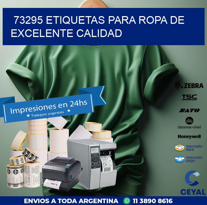 73295 ETIQUETAS PARA ROPA DE EXCELENTE CALIDAD