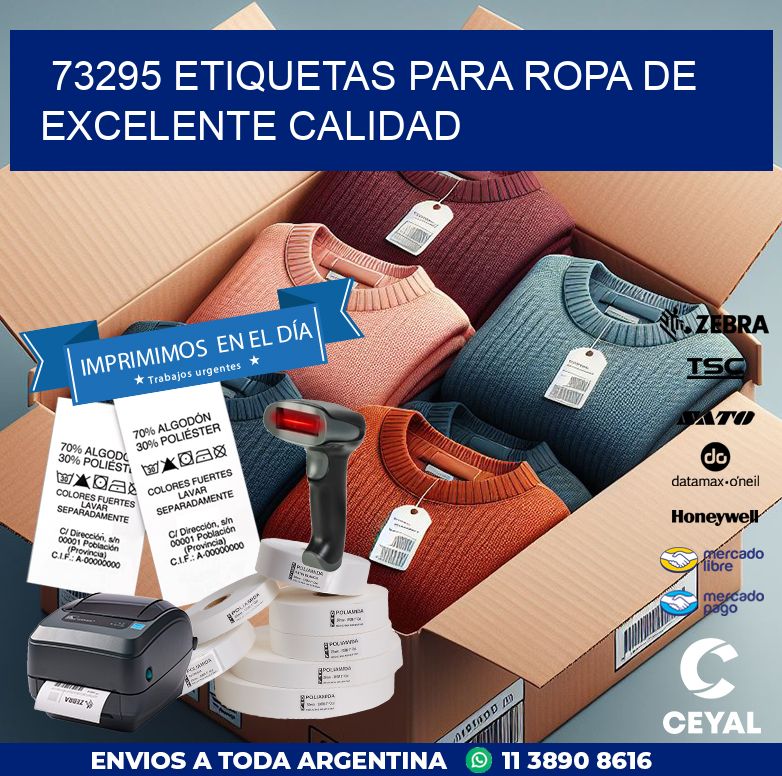73295 ETIQUETAS PARA ROPA DE EXCELENTE CALIDAD