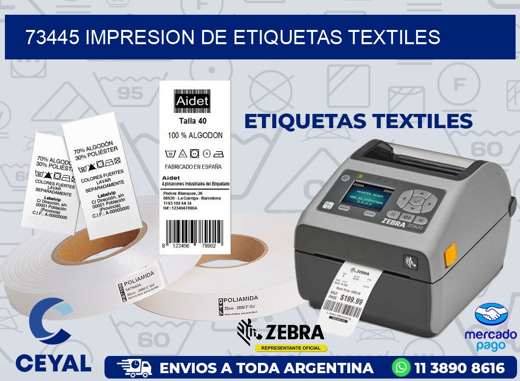 73445 IMPRESION DE ETIQUETAS TEXTILES