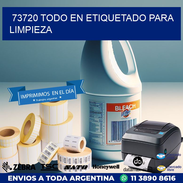 73720 TODO EN ETIQUETADO PARA LIMPIEZA