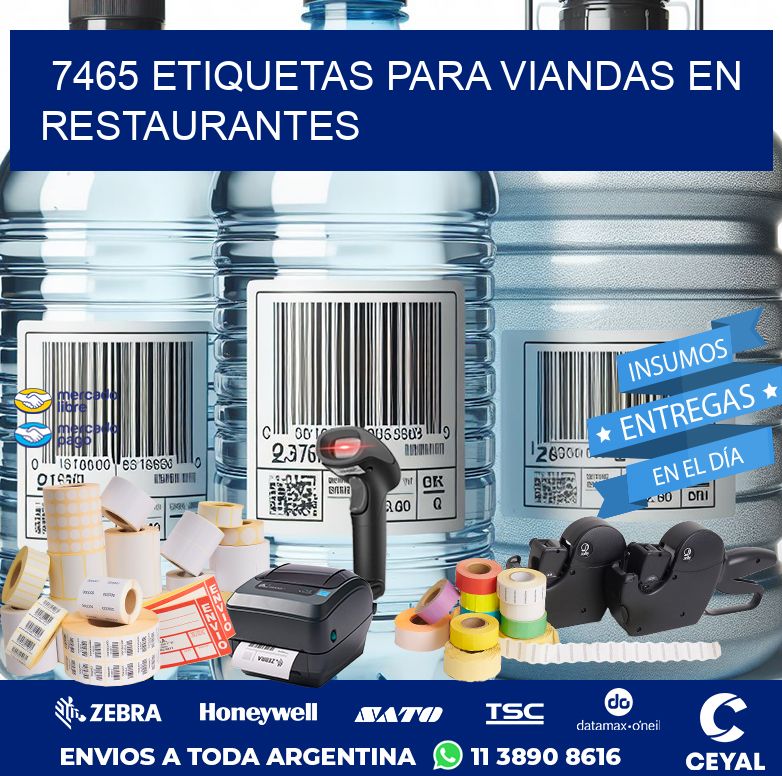 7465 ETIQUETAS PARA VIANDAS EN RESTAURANTES