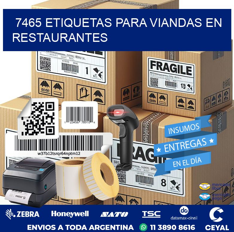 7465 ETIQUETAS PARA VIANDAS EN RESTAURANTES