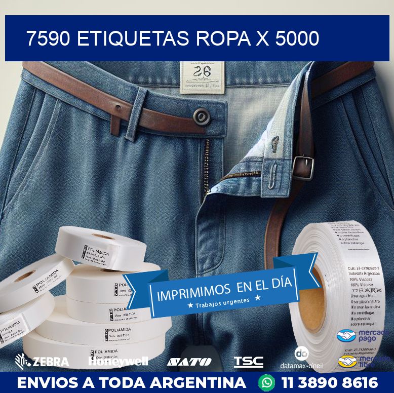 7590 ETIQUETAS ROPA X 5000