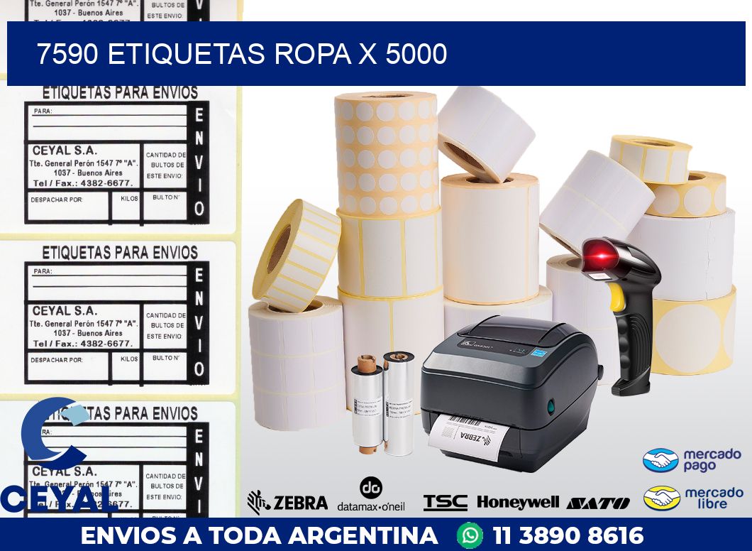 7590 ETIQUETAS ROPA X 5000