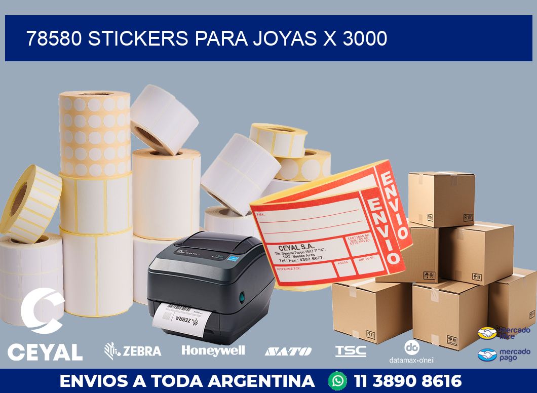 78580 STICKERS PARA JOYAS X 3000