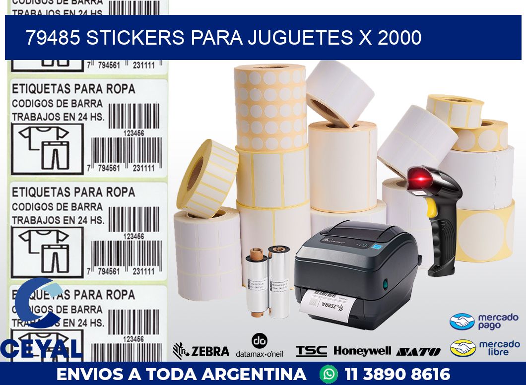 79485 STICKERS PARA JUGUETES X 2000