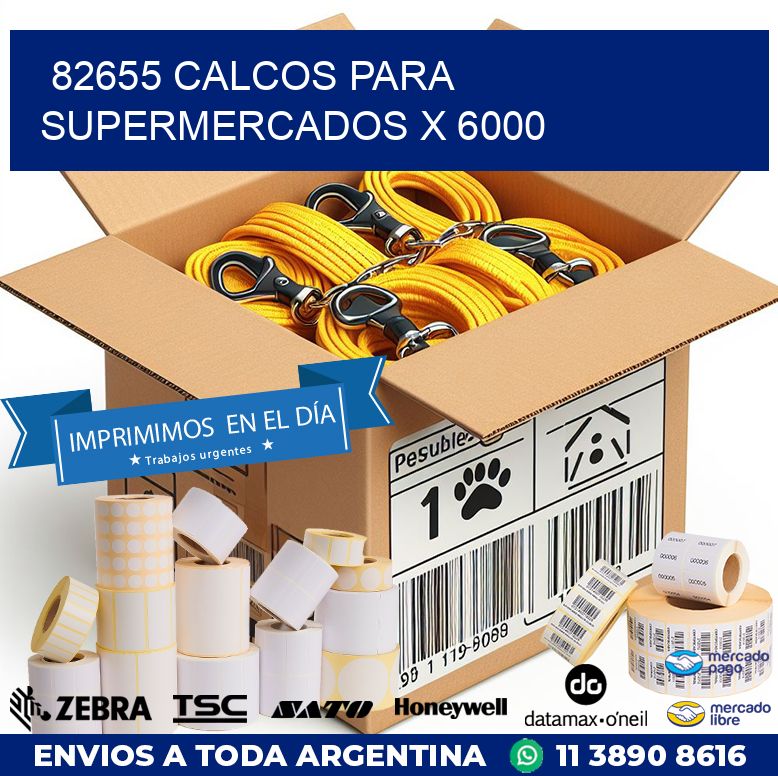 82655 CALCOS PARA SUPERMERCADOS X 6000