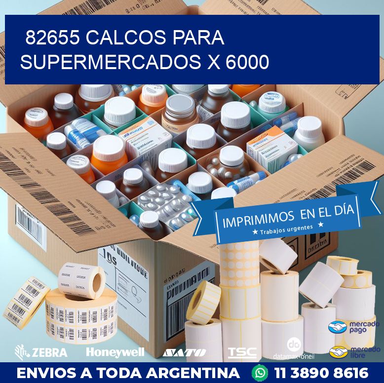 82655 CALCOS PARA SUPERMERCADOS X 6000