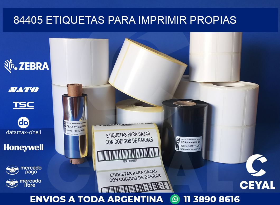 84405 ETIQUETAS PARA IMPRIMIR PROPIAS