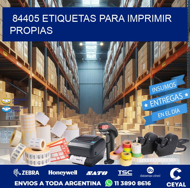 84405 ETIQUETAS PARA IMPRIMIR PROPIAS