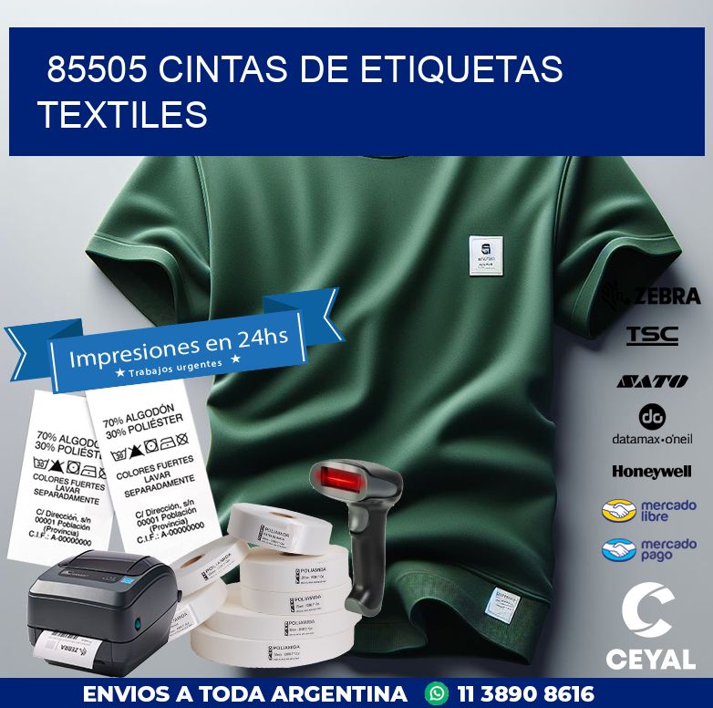85505 CINTAS DE ETIQUETAS TEXTILES