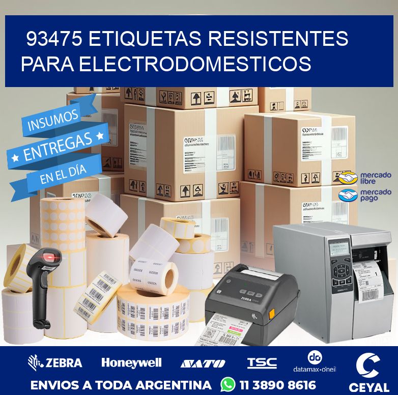 93475 ETIQUETAS RESISTENTES PARA ELECTRODOMESTICOS