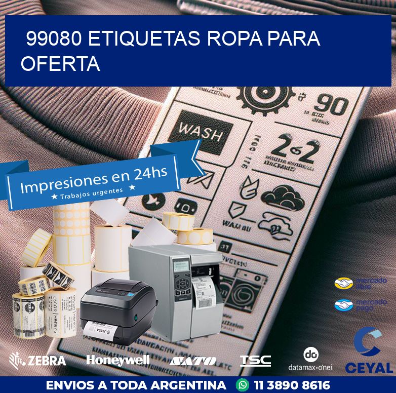 99080 ETIQUETAS ROPA PARA OFERTA