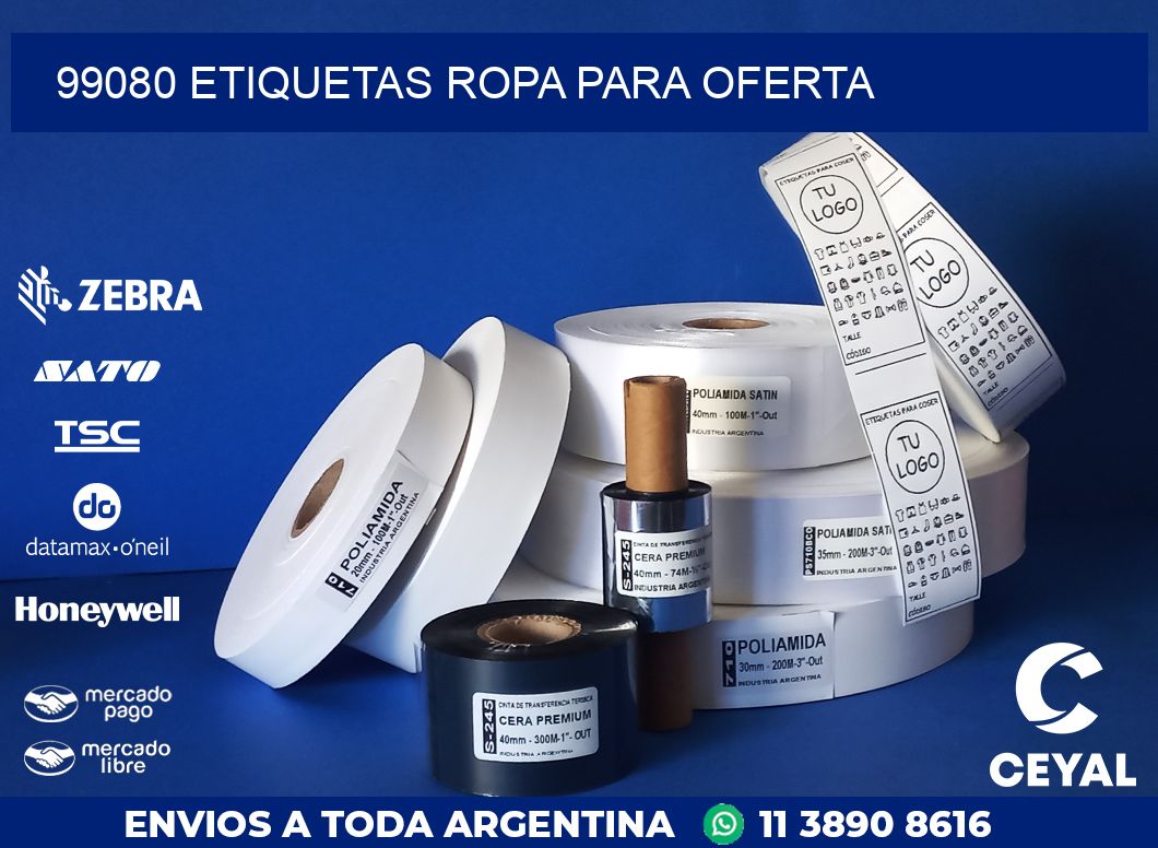99080 ETIQUETAS ROPA PARA OFERTA