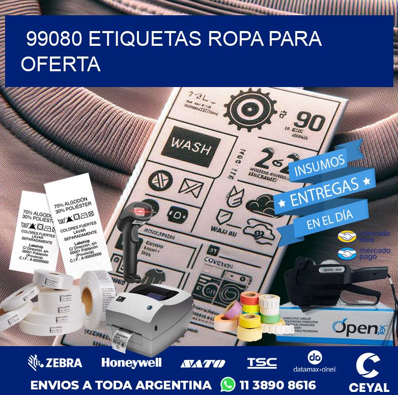 99080 ETIQUETAS ROPA PARA OFERTA