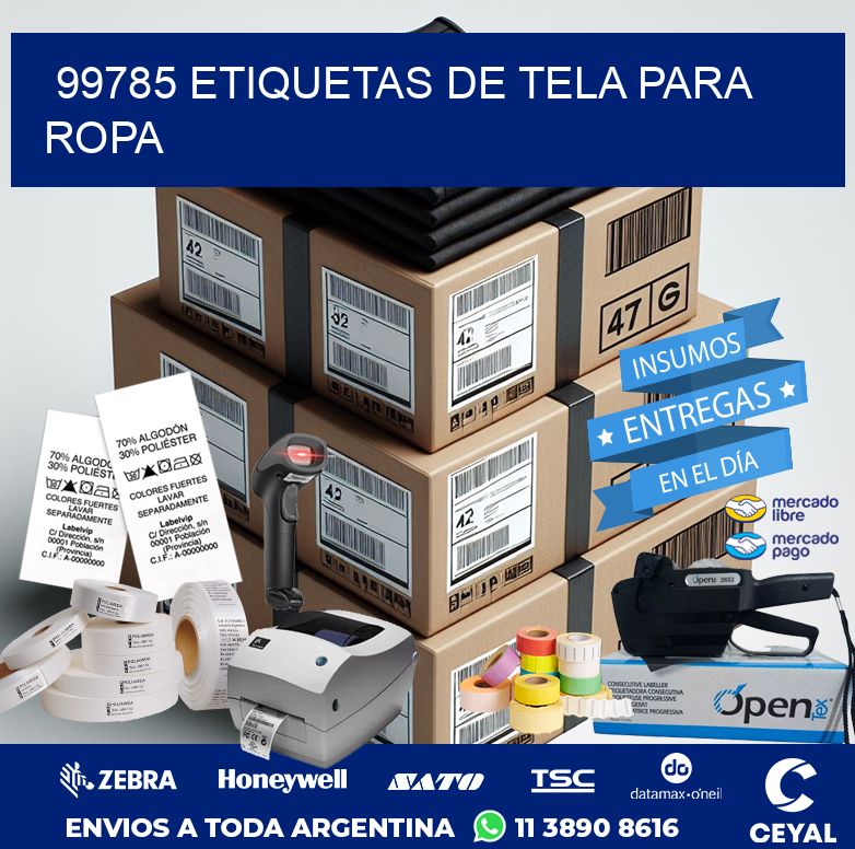 99785 ETIQUETAS DE TELA PARA ROPA