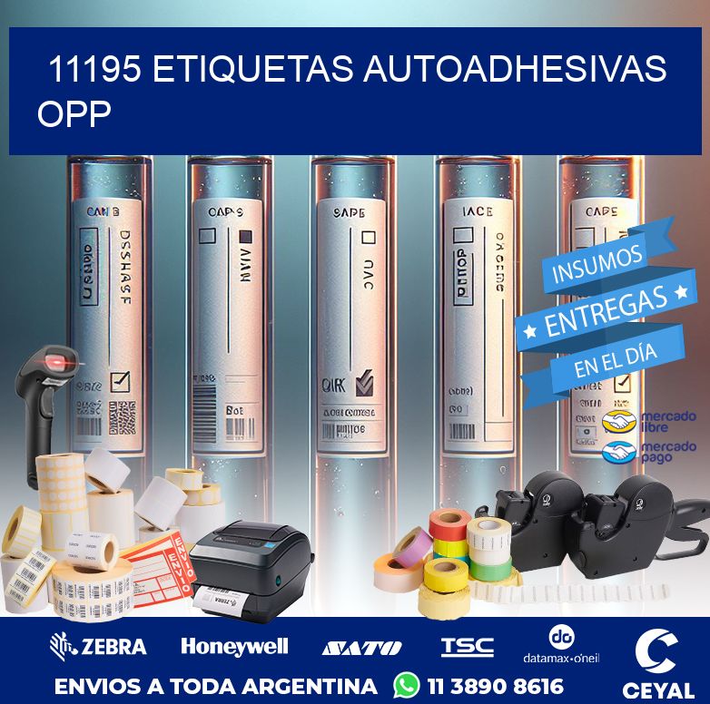 11195 ETIQUETAS AUTOADHESIVAS OPP