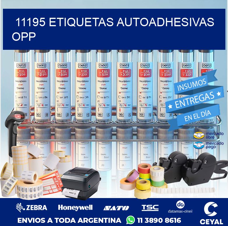 11195 ETIQUETAS AUTOADHESIVAS OPP
