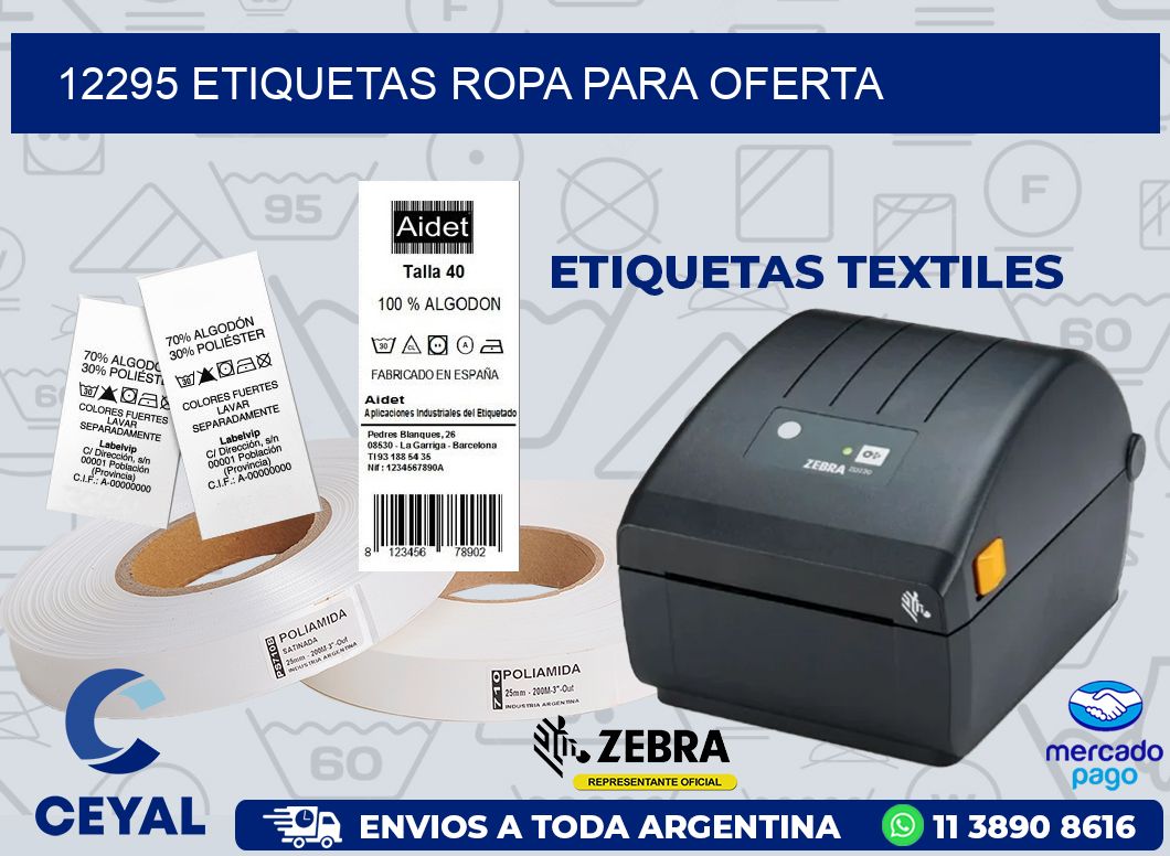 12295 ETIQUETAS ROPA PARA OFERTA