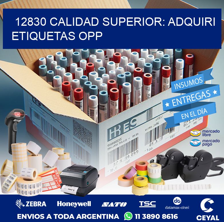 12830 CALIDAD SUPERIOR: ADQUIRI ETIQUETAS OPP