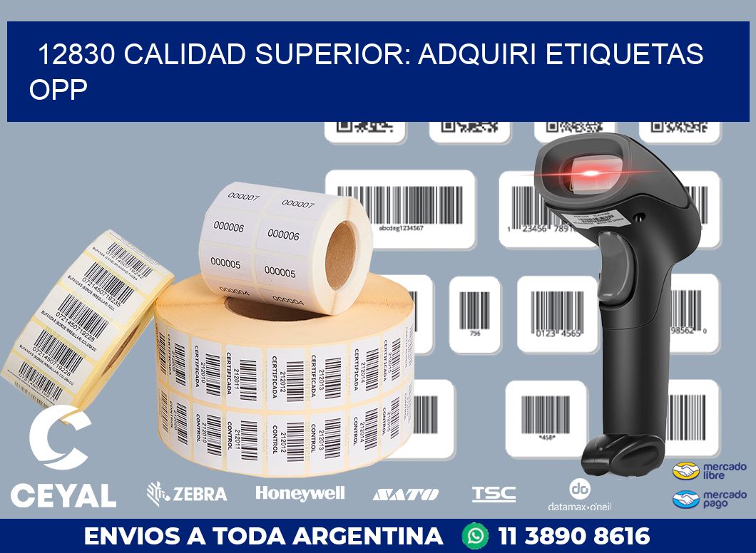 12830 CALIDAD SUPERIOR: ADQUIRI ETIQUETAS OPP