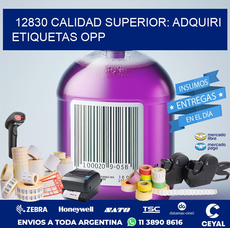 12830 CALIDAD SUPERIOR: ADQUIRI ETIQUETAS OPP