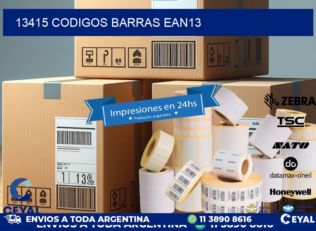 13415 CODIGOS BARRAS EAN13