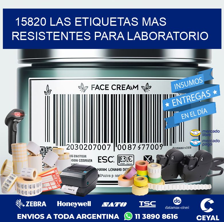 15820 LAS ETIQUETAS MAS RESISTENTES PARA LABORATORIO