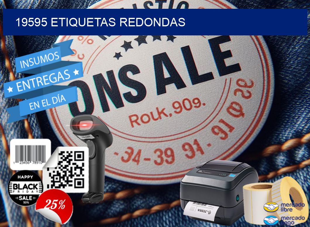 19595 ETIQUETAS REDONDAS