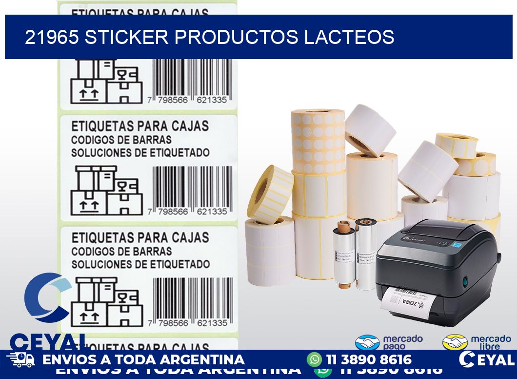 21965 STICKER PRODUCTOS LACTEOS