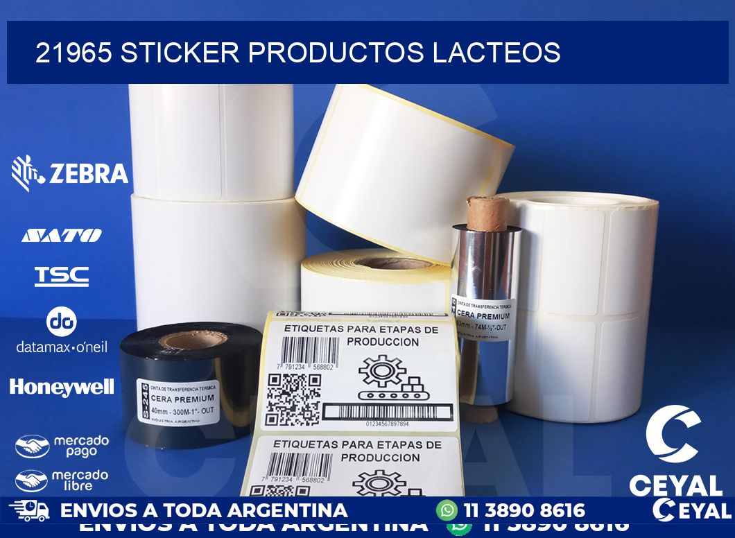 21965 STICKER PRODUCTOS LACTEOS