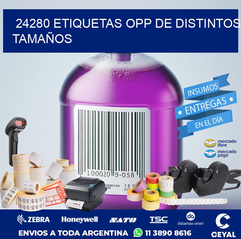 24280 ETIQUETAS OPP DE DISTINTOS TAMAÑOS