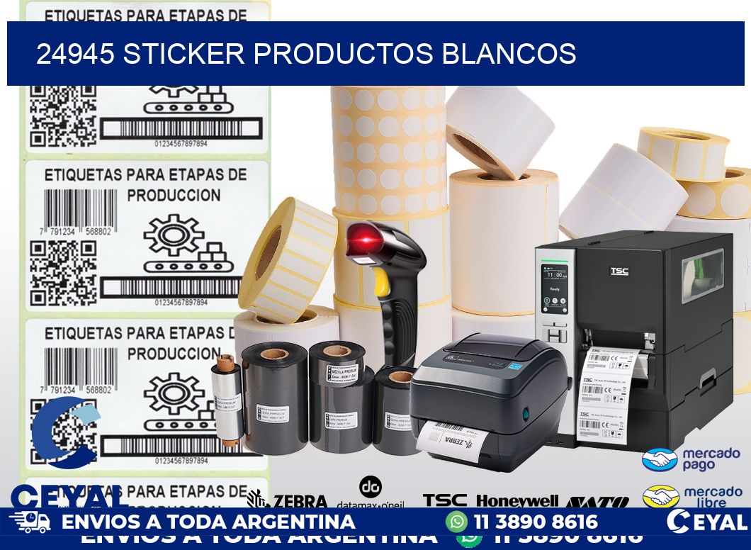 24945 STICKER PRODUCTOS BLANCOS