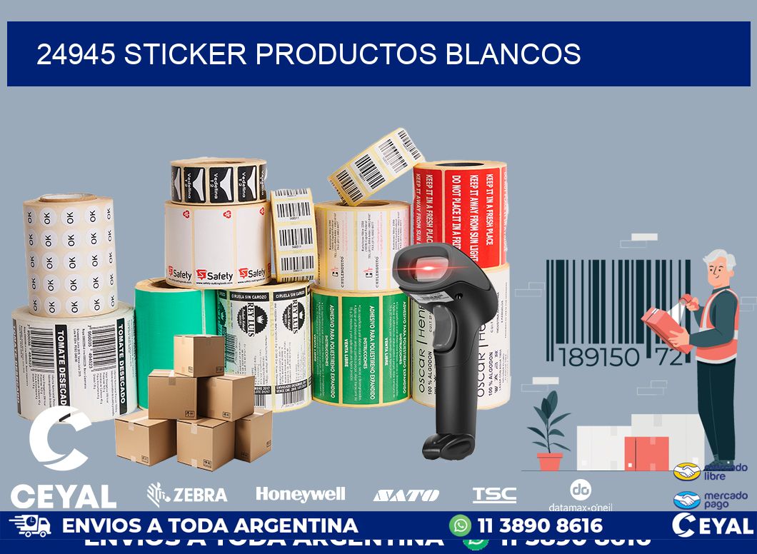 24945 STICKER PRODUCTOS BLANCOS