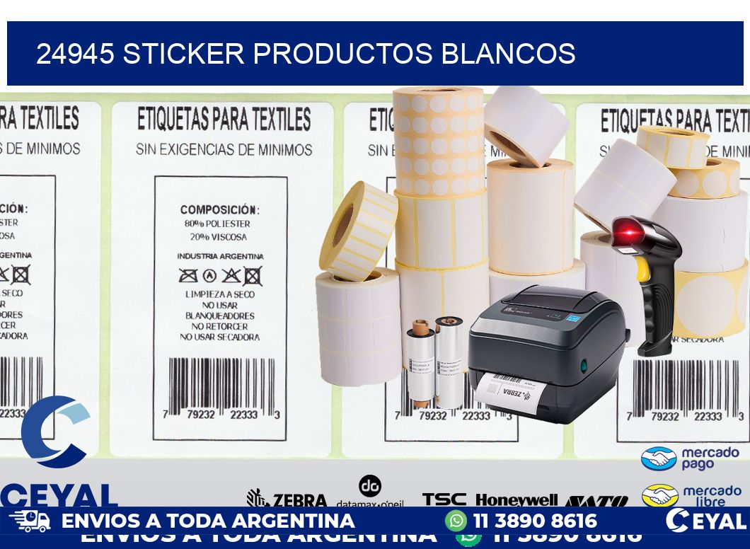 24945 STICKER PRODUCTOS BLANCOS