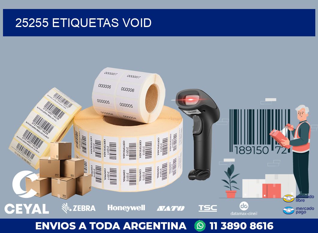 25255 ETIQUETAS VOID