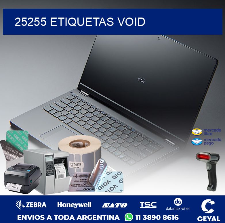 25255 ETIQUETAS VOID