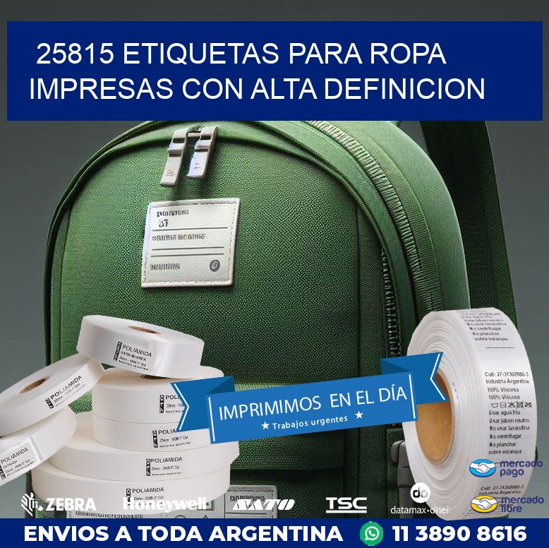 25815 ETIQUETAS PARA ROPA IMPRESAS CON ALTA DEFINICION