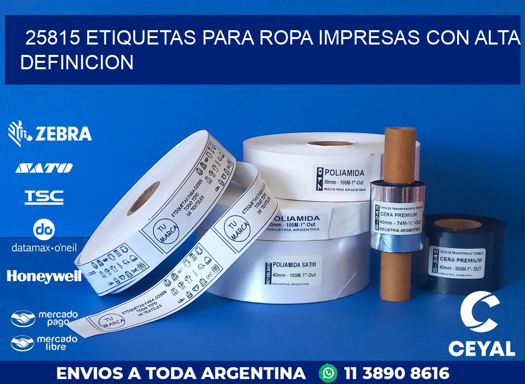 25815 ETIQUETAS PARA ROPA IMPRESAS CON ALTA DEFINICION