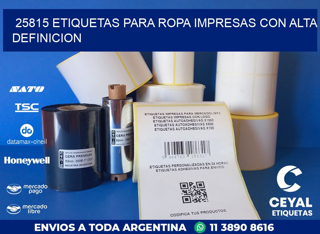 25815 ETIQUETAS PARA ROPA IMPRESAS CON ALTA DEFINICION