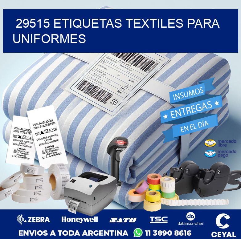 29515 ETIQUETAS TEXTILES PARA UNIFORMES