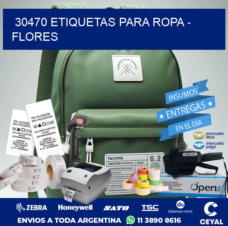 30470 ETIQUETAS PARA ROPA – FLORES