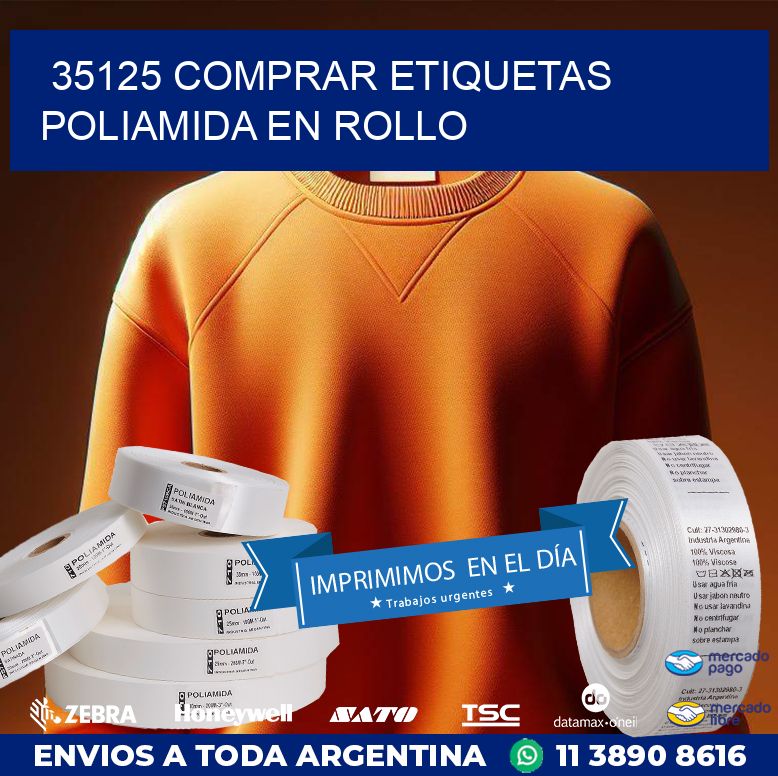 35125 COMPRAR ETIQUETAS POLIAMIDA EN ROLLO