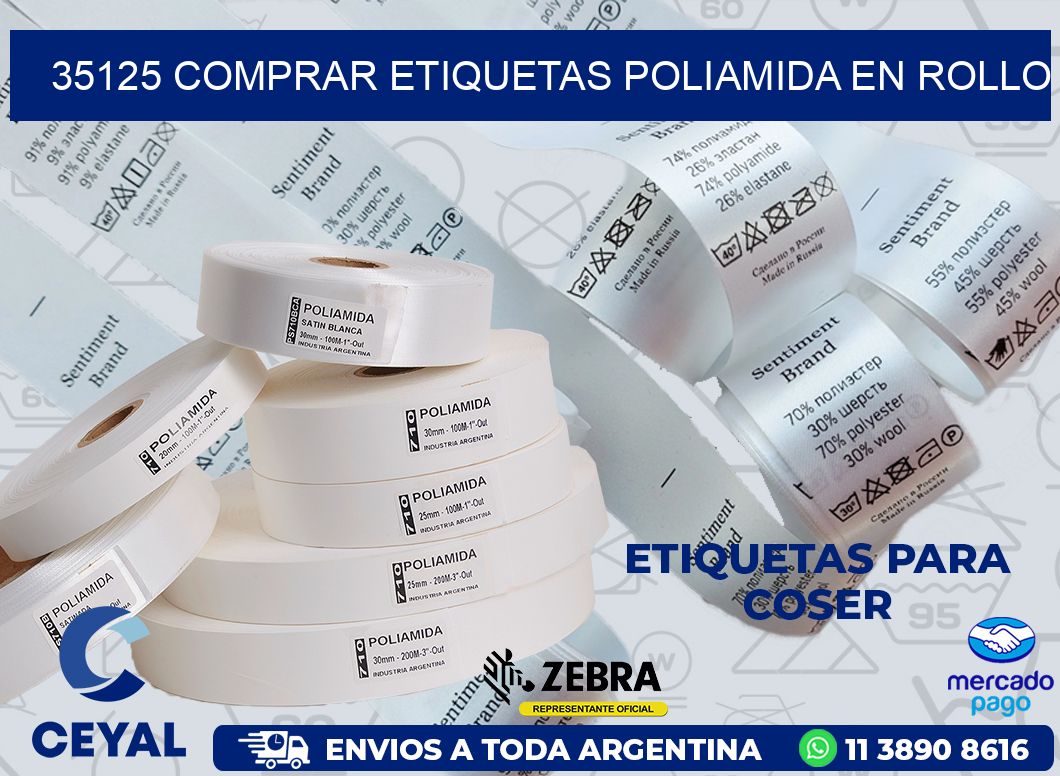 35125 COMPRAR ETIQUETAS POLIAMIDA EN ROLLO