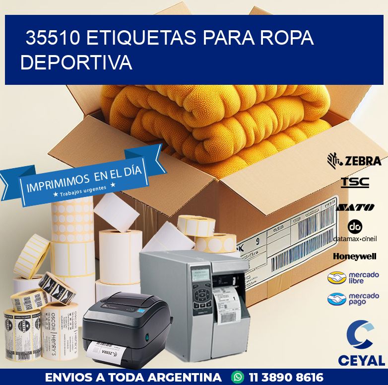 35510 ETIQUETAS PARA ROPA DEPORTIVA