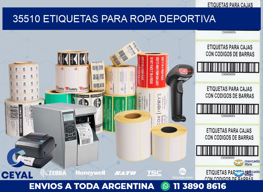 35510 ETIQUETAS PARA ROPA DEPORTIVA