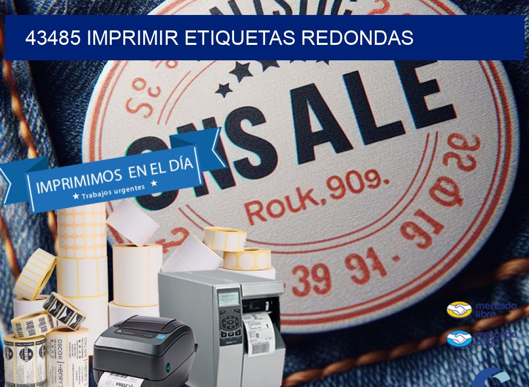 43485 IMPRIMIR ETIQUETAS REDONDAS