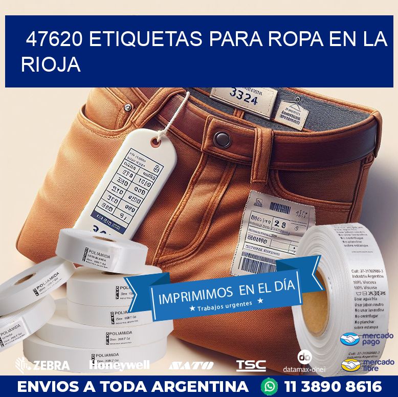 47620 ETIQUETAS PARA ROPA EN LA RIOJA