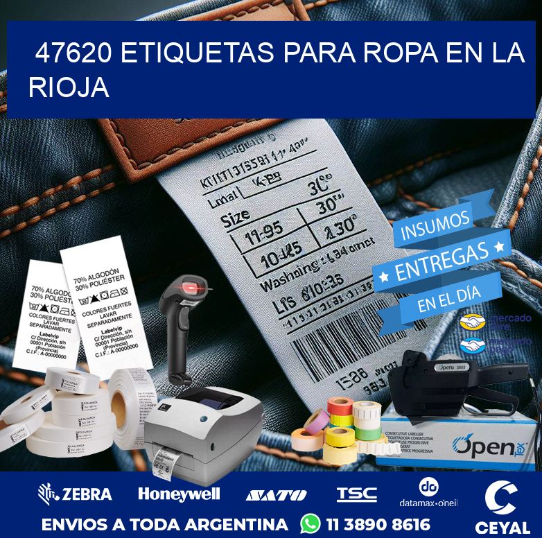 47620 ETIQUETAS PARA ROPA EN LA RIOJA